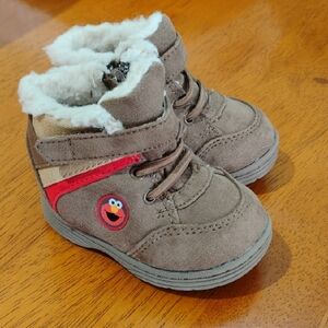 Baby Elmo Fleece Lined Winter Boots